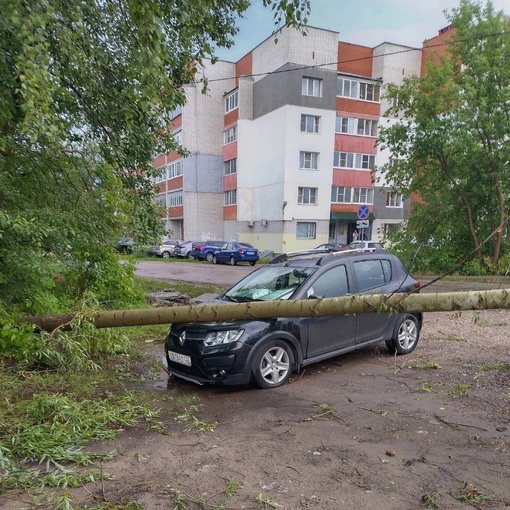 🗣️ Еще немного последствий бушующей стихии в Нижегородской..