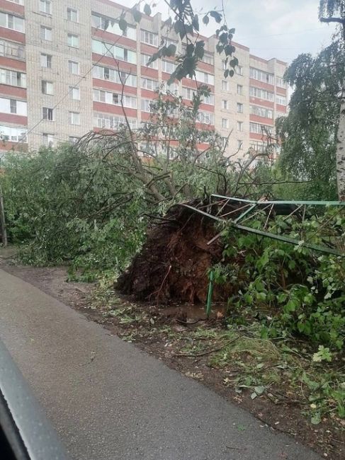 🗣️ Еще немного последствий бушующей стихии в Нижегородской..