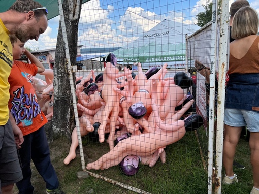 Надувные, резиновые, твои! Под Петербургом прошёл традиционный заплыв на резиновых женщинах –  Bubble Baba Challenge..