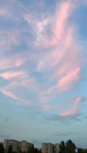 Вечернее небо над Ростовом в районе поляны ЮФУ. Интересные природные картины лета..