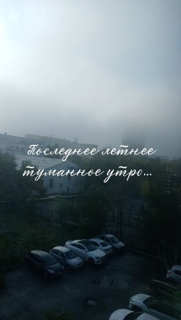 Как-то туманно в последний летний лень в Челябинске

Фото: тг-канал Минэко 74. Об экологии..