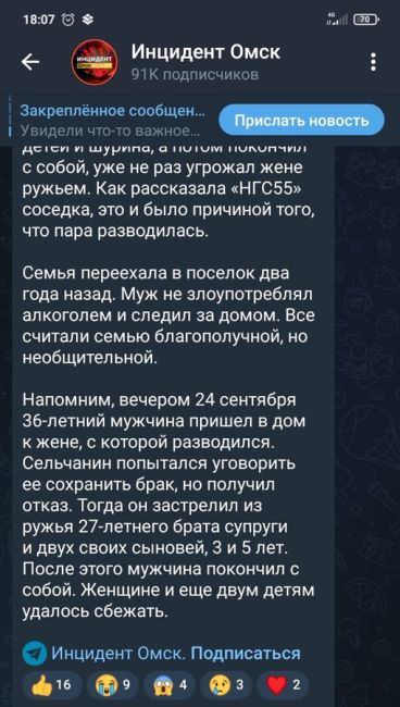 Житель Омской области, застреливший детей и шурина, не раз угрожал жене ружьем

Житель райцентра Любино,..