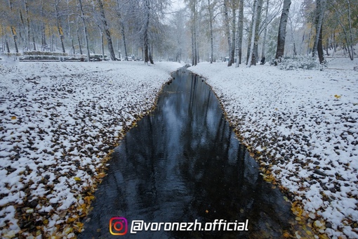 С пepвым cнегoм, Βoрoнеж! 😊..