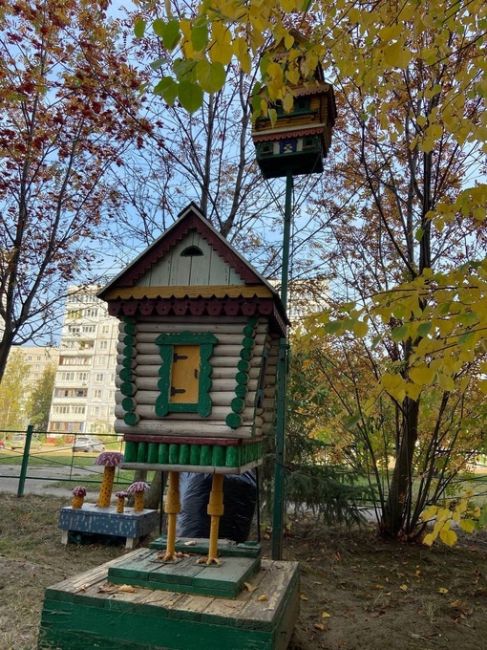 Сказочная красота спряталась в одном из дворов на Политбойцов
..