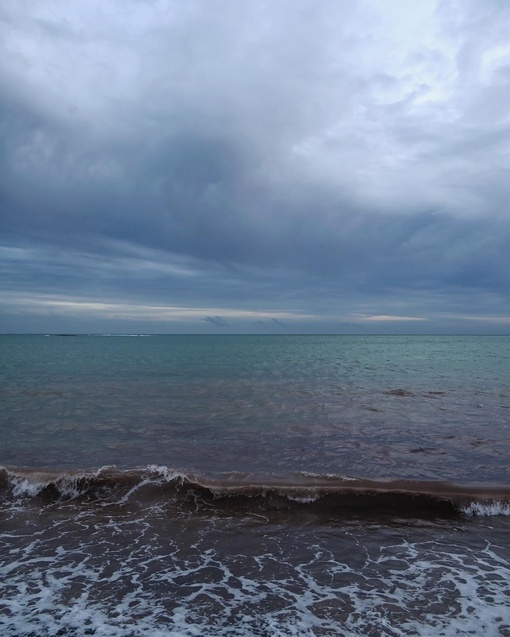 На днях море в районе Алексино приобрело красноватый оттенок 🌊

Фото..