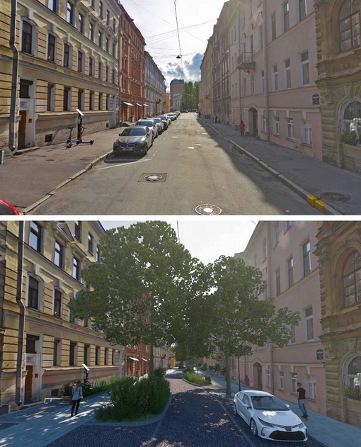 Наглядно о том, как нынче выглядит типичная петербургская улица и какой она могла бы быть, если бы чиновники..
