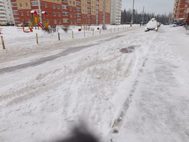 Вот так у нас дворник убирает снег с тротуара на дорогу между машинами по указанею председателя ТСЖ,..