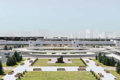 Появились фото того, как будет выглядеть новый автовокзал «Центральный» на месте старого аэропорта

Там..