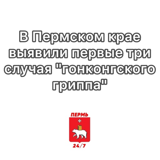 В Пермском крае выявили первые три случая "гонконгского гриппа" 

Об этом рассказали в региональном..