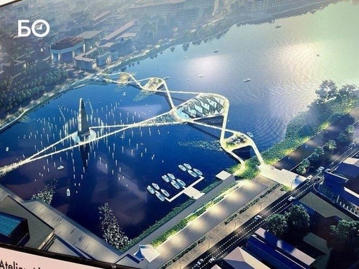На Кабане напротив здания театра Камала предложили построить новый мост с искусственным островом и..