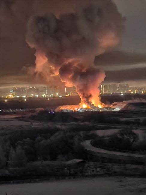 Петербуржцы и гости города наблюдают, как полыхает незаконная свалка

Сегодня утром сильный пожар озарил..