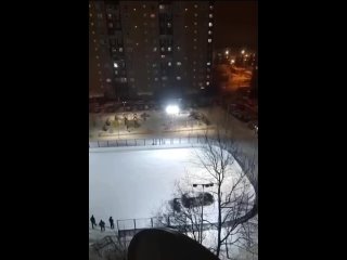 Революционные способы чистки снега в одном из московских..