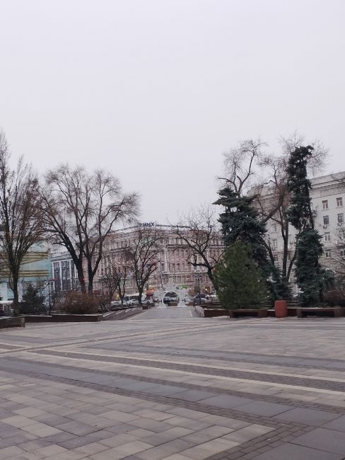 Фотопрогулка по благоустроенной к Новому году площади Советов у здания областного правительства в..