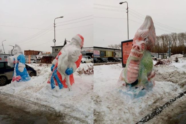 В Новосибирске снежные скульптуры растаяли, не дождавшись Нового года

В Новосибирске в микрорайоне..