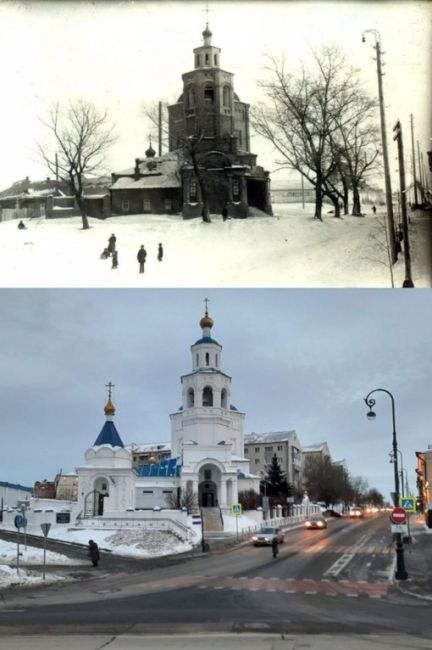 Храм Параскевы Пятницы в самом начале Большой Красной. Вероятно, середина 1930-х. Над храмом ещё стоят кресты...