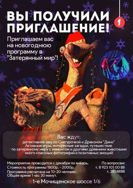 🎄Чем же заняться на новогодние каникулы? 
 
Если вы планируете посетить Новосибирск - парк музеев «Галерея..