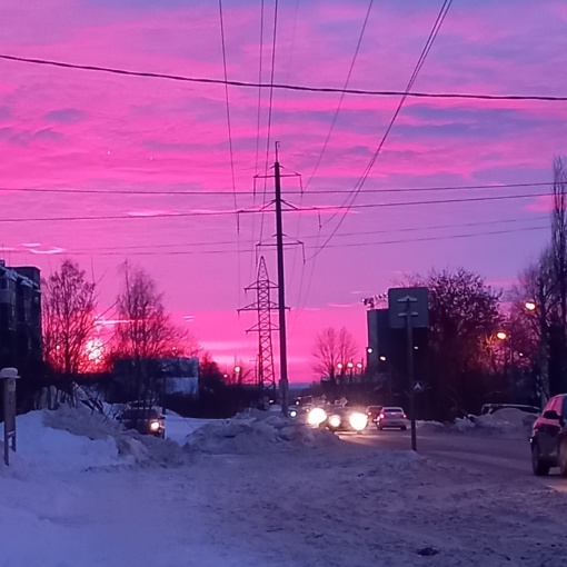 Сегодня в небе была необычайная красота..