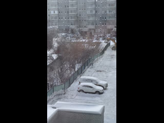 Добрый день, Жукова 101, ТСЖ, снег убирают со двора и скидывают в соседний двор - территория частного сектора,..