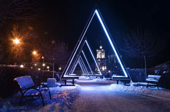 ❄🎄🎁⛄🍊🎉✨ Прогулка по ночному..