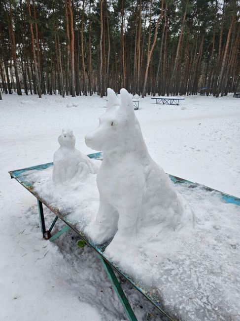 Три дня стоит и не сломали)
Парк..