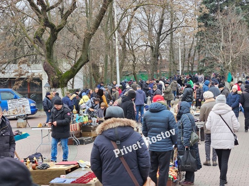 Воскресная барахолка в парке Горького в центре Ростова. Целое поле чудес..