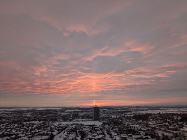 Сегодня в небе была необычайная красота..