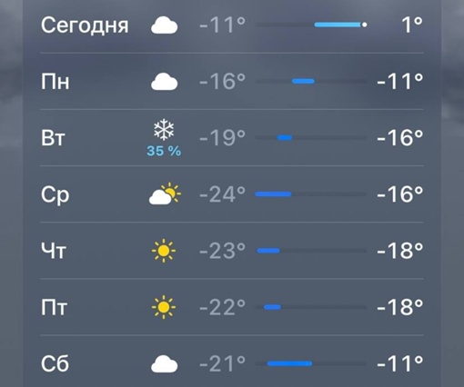 Аномально-холодная погода ожидается в Москве с 1 по 5 января.

Пик холода прогнозируется 3 и 4 января, по ночам..