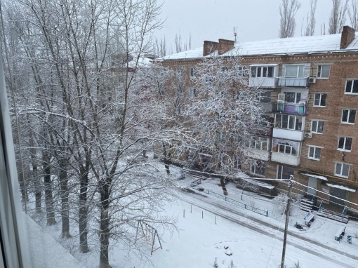 Февраль все же не отступает. В Ростовской области зима..