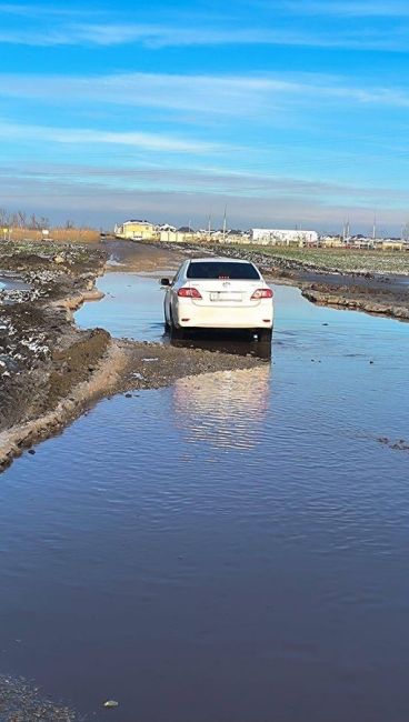 «Такая ситуация по дороге из КП Крепость в школу поселка Плодородного от ул. Петропавловская до ул...