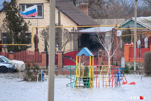 Станица Грушевская под водой..