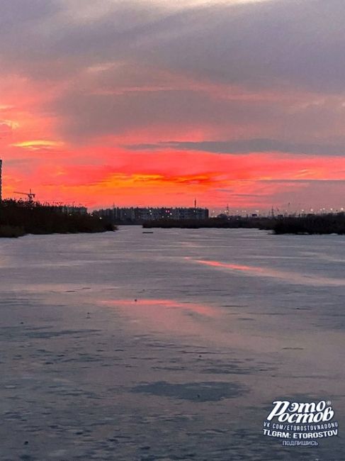 Вчерашний закат в Батайске..