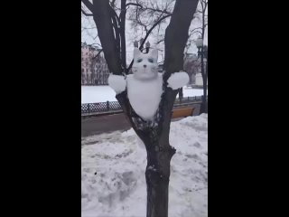 Снежный котик с Патриарших..