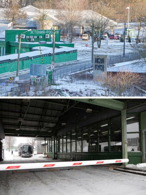 С 1 февраля закрыт на ремонт автомобильный КПП в Ивангороде. Пересечь российско-эстонскую границу там теперь..