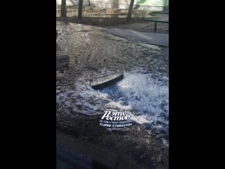 💦 Сегодня на Каширской, 8/2, появился фонтан. Ручьи потекли во дворы, а жители ближайших домов остались без..