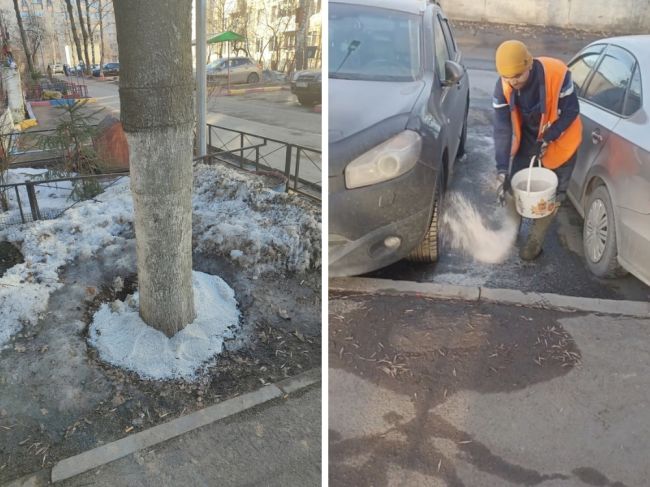 Зима закончилась, но петербургские коммунальщики продолжают солить всё подряд. 

В ГУДП «Центр» заявили..