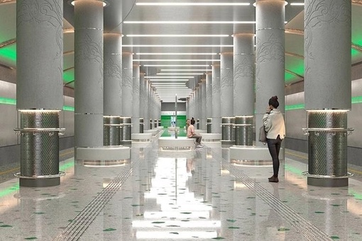 Эскизы интерьеров первых трёх станций второй линии казанского метро - «Академическая», «Тулпар» и «Зилант»...