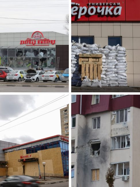 Так выглядит Белгород на второй неделе ежедневных обстрелов с погибшими и ранеными. По версии регионального..