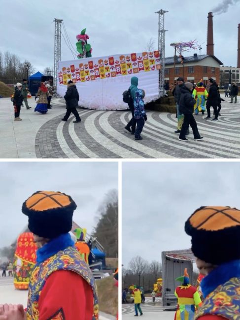 В Кронштадте празднование Масленицы едва не обернулось трагедией: порывы ветра обрушили хлипкую сцену..