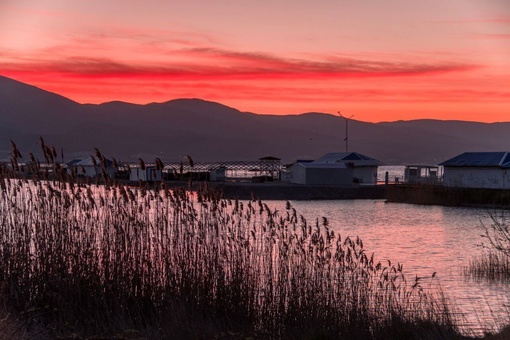 🌅Алый рассвет  в Новороссийске.

Фото:..