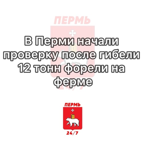 В Перми начали проверку после гибели 12 тонн форели на ферме

Известно, что случай произошел 2 марта в..