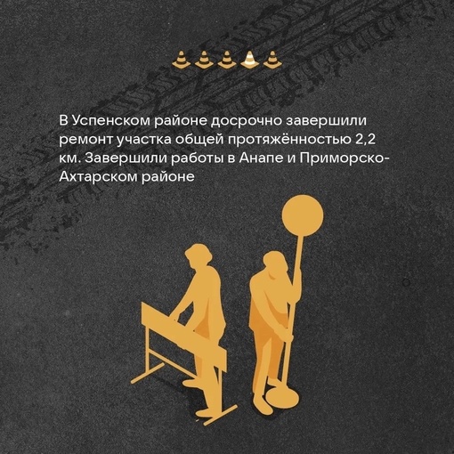 🚧 Каждый год на Кубани проводится значительное количество работ по строительству и ремонту дорог

Они..