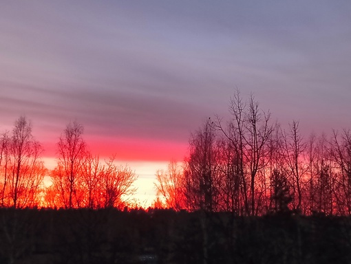 🌅 Алые закаты вновь зажигают небо с приходом..