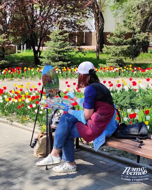 😍 Весенний Ростов так красив, что его хочется рисовать на холсте..