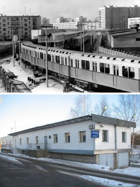 Прибытие поезда на станцию метро «Дачное» в 1975 году и то, что от неё осталось в наше время. Слышали про..