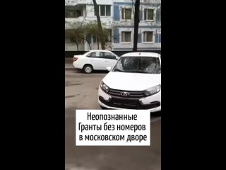 Неопознанные «Лады Гранты» без номеров заполнили все парковочные места в одном из дворов в..