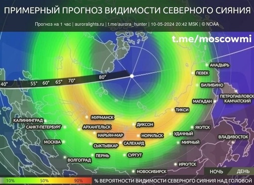 Сегодня даже в Татарстане можно будет увидеть полярное сияние. Причиной стала мощнейшая за 20 лет магнитная..