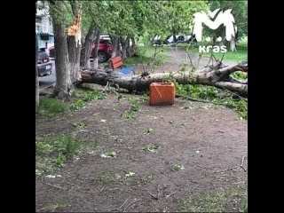 Ачинск разворотило ветром.

Повалило десятки деревьев. Пострадали машины, здания и детские площадки. С домов..