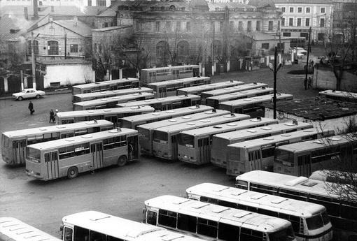 Автостанция на улице Советской. 1980-е..