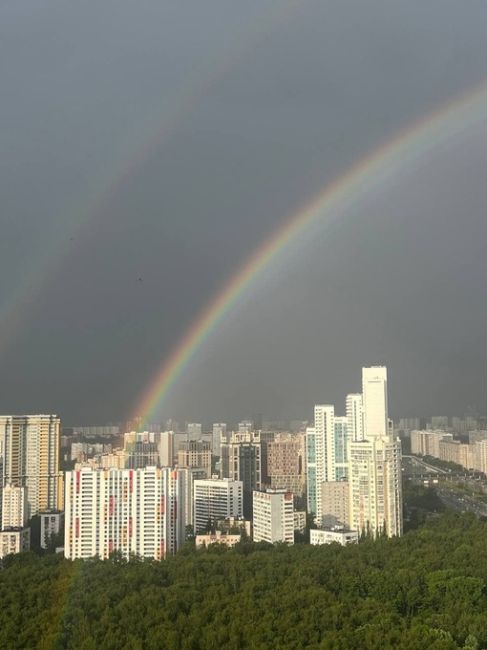 🌈После дождя природа порадовала..