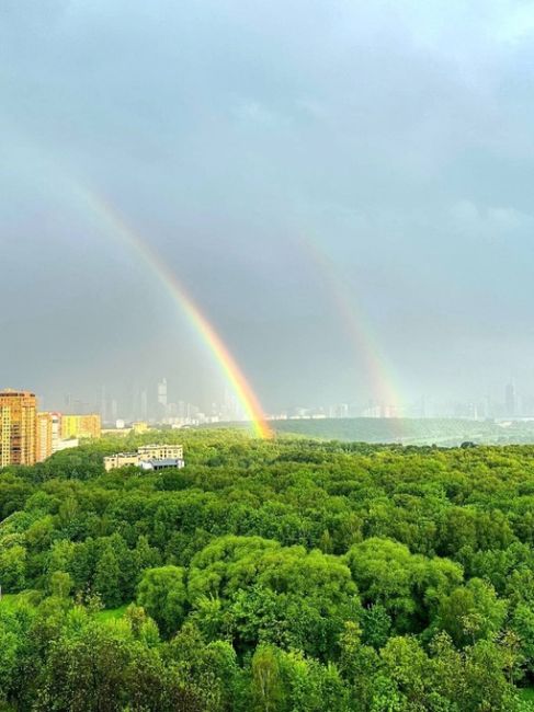 🌈После дождя природа порадовала..